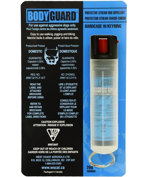 BodyGuard Dog Repellent in Keyring Hardcase 20g