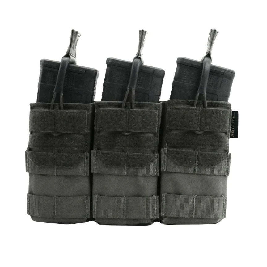 AK/9MM Triple -Top Open Mag Pouch