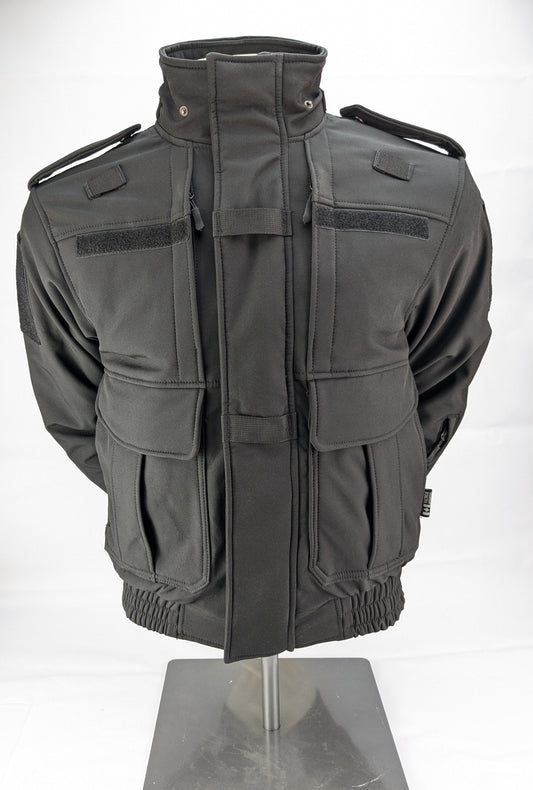 5-in-1 soft shell jacket with Velcro Pull Outs