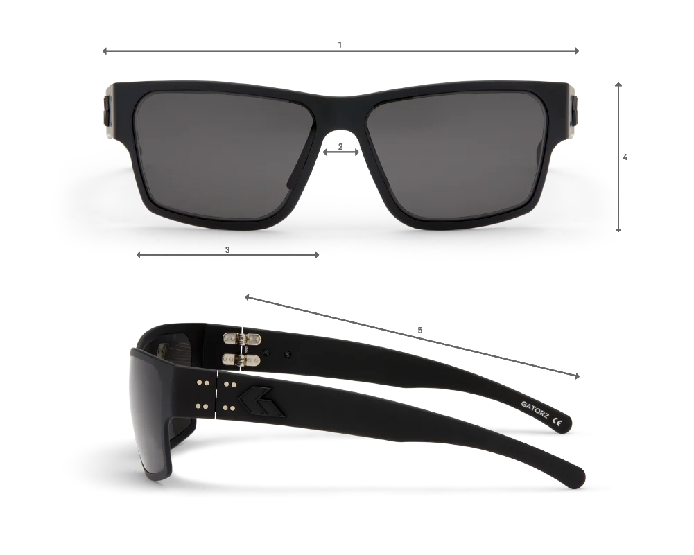 GATORZ: Delta, MILSPEC Ballistic Smoke, Anti-Fog, Black