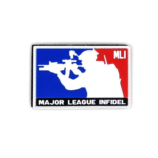 PVC Morale Patch - MLI - Major League Infidel (2"x3")