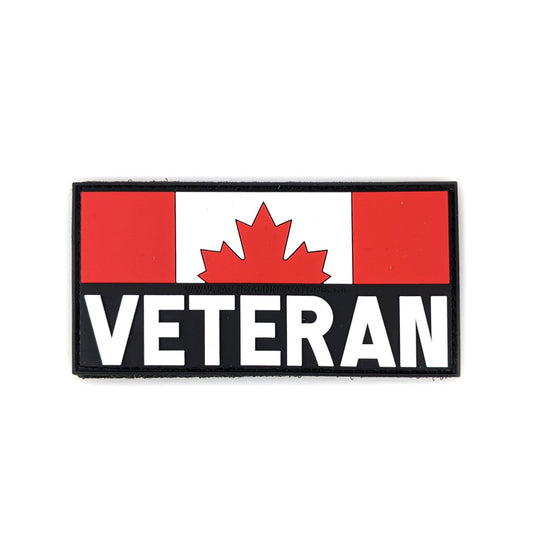 PVC Morale Patch - Canadian Veteran - 2"x4"