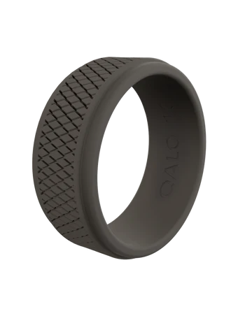 Qalo-Men's Crosshatch Q2X Ring