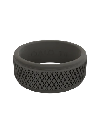 Qalo-Men's Crosshatch Q2X Ring