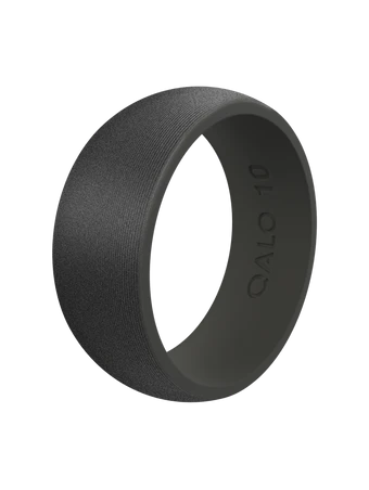 Qalo- Men's Tungsten Satin Silicone Ring