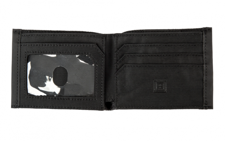 Portefeuille à deux volets noir