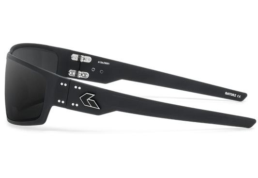 Gatorz-  WARHAWK,MATTE BLACK LOGO, MILSPEC BALLISTIC SMOKE, W/ ANTI-FOG, ANSI Z87.1+