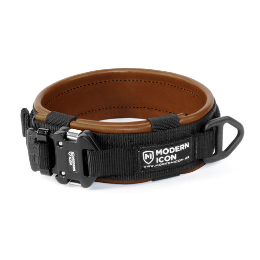 MODERN ICON   LEATHER WRAPPED 2" RIGID COLLAR