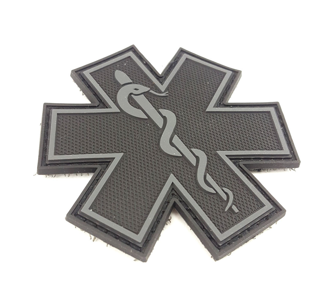 TIC Patch - MEDICAL RESPONDER STAR OF LIFE SINGLE SNAKE - GREY