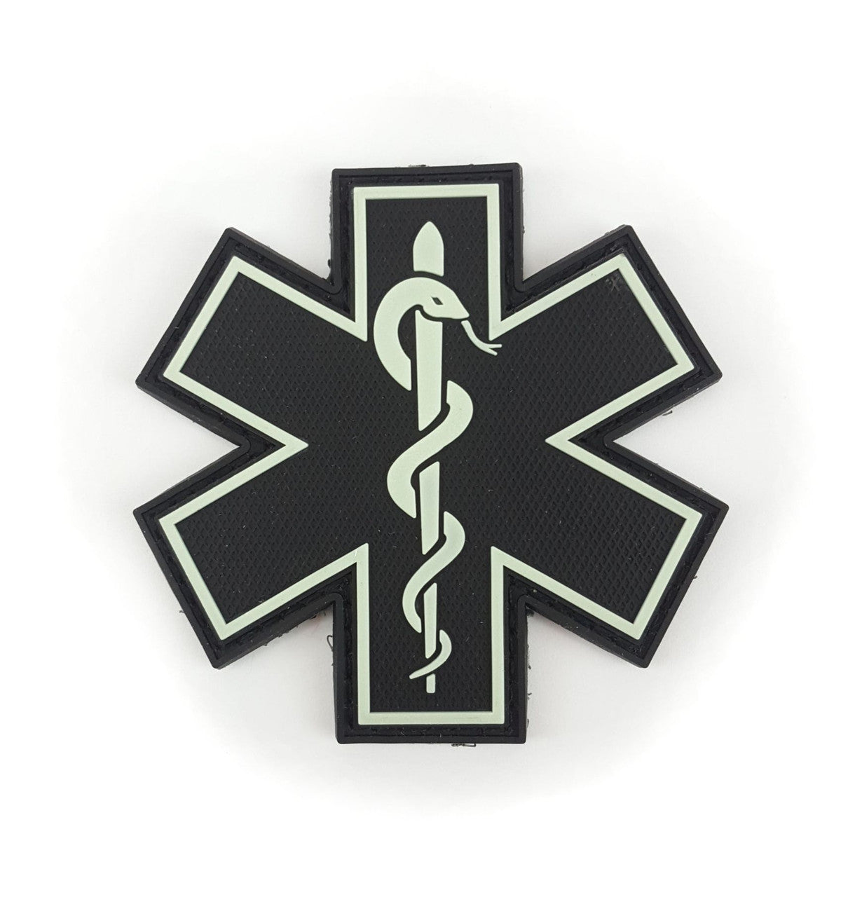 TIC Patch - MEDICAL RESPONDER  STAR OF LIFE SINGLE SNAKE - GLOW IN THE DARK
